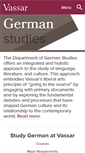 Mobile Screenshot of german.vassar.edu