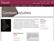 Tablet Screenshot of german.vassar.edu