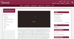 Desktop Screenshot of internationalservices.vassar.edu