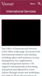 Mobile Screenshot of internationalservices.vassar.edu