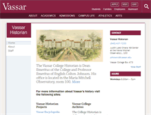 Tablet Screenshot of historian.vassar.edu