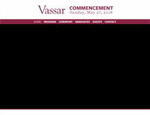 Tablet Screenshot of commencement.vassar.edu