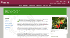 Desktop Screenshot of biology.vassar.edu