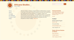 Desktop Screenshot of africanastudies.vassar.edu