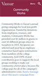Mobile Screenshot of communityworks.vassar.edu