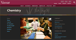 Desktop Screenshot of chemistry.vassar.edu