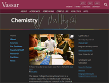 Tablet Screenshot of chemistry.vassar.edu