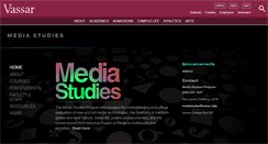 Desktop Screenshot of mediastudies.vassar.edu