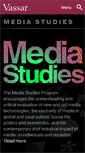 Mobile Screenshot of mediastudies.vassar.edu