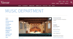 Desktop Screenshot of music.vassar.edu