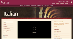 Desktop Screenshot of italian.vassar.edu