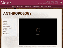 Tablet Screenshot of anthropology.vassar.edu