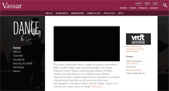 Desktop Screenshot of dance.vassar.edu