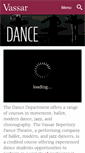 Mobile Screenshot of dance.vassar.edu