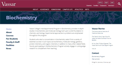 Desktop Screenshot of biochemistry.vassar.edu