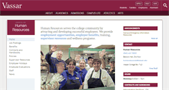 Desktop Screenshot of humanresources.vassar.edu