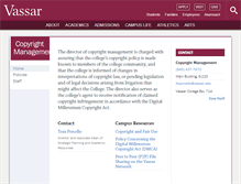 Tablet Screenshot of copyright.vassar.edu
