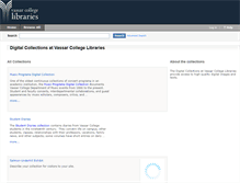Tablet Screenshot of contentdm.vassar.edu