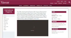 Desktop Screenshot of internationalprograms.vassar.edu