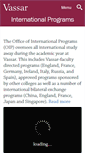 Mobile Screenshot of internationalprograms.vassar.edu