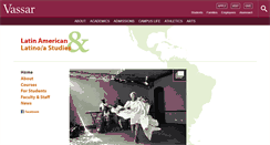 Desktop Screenshot of latinamericanstudies.vassar.edu