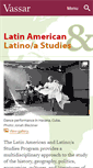 Mobile Screenshot of latinamericanstudies.vassar.edu