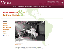 Tablet Screenshot of latinamericanstudies.vassar.edu