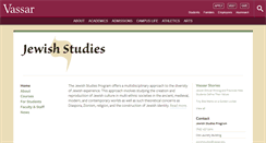 Desktop Screenshot of jewishstudies.vassar.edu
