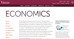 Desktop Screenshot of economics.vassar.edu