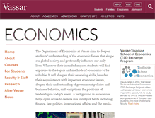 Tablet Screenshot of economics.vassar.edu