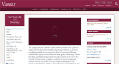 Desktop Screenshot of campuslifeanddiversity.vassar.edu