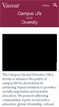 Mobile Screenshot of campuslifeanddiversity.vassar.edu