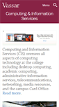 Mobile Screenshot of computing.vassar.edu