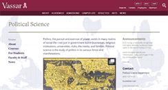 Desktop Screenshot of politicalscience.vassar.edu