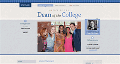 Desktop Screenshot of deanofthecollege.vassar.edu